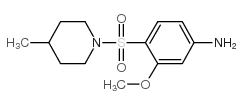 3-甲氧基-4-(4-甲基-哌啶-1-磺酰基)-苯胺结构式