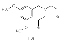 Benzenemethanamine,N,N-bis(2-bromoethyl)-3,5-dimethoxy-, hydrobromide (1:1)结构式