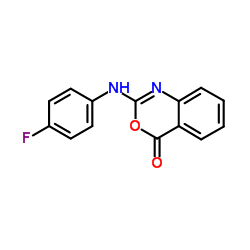 2-[(4-Fluorophenyl)amino]-4H-3,1-benzoxazin-4-one结构式