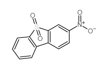 Dibenzothiophene,3-nitro-, 5,5-dioxide structure