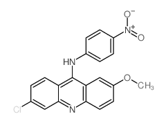 9-Acridinamine,6-chloro-2-methoxy-N-(4-nitrophenyl)-结构式