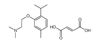 (E)-but-2-enedioic acid,N,N-dimethyl-2-(5-methyl-2-propan-2-ylphenoxy)ethanamine结构式