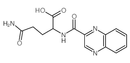 Glutamine, N-(2-quinoxaloyl)-, L- structure