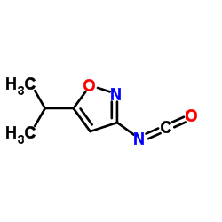 Isoxazole, 3-isocyanato-5-(1-methylethyl)- (9CI)结构式