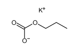 carbonic acid monopropylester, potassium-salt结构式