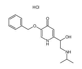 5-Benzyloxy-2-(1-hydroxy-2-isopropylamino-ethyl)-1H-pyridin-4-one; hydrochloride Structure