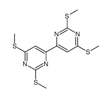 4-[2,6-bis(methylsulfanyl)pyrimidin-4-yl]-2,6-bis(methylsulfanyl)pyrimidine结构式