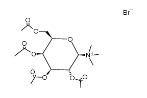 trimethyl-(tetra-O-acetyl-β-D-galactopyranosyl)-ammonium, bromide结构式