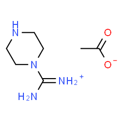 Piperazine-1-carboxamidinium acetate structure