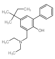 [1,1'-Biphenyl]-2-ol,3-[(diethylamino)methyl]-5-(1,1-dimethylpropyl)- structure