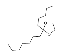 2-heptyl-2-pentyl-1,3-dioxolane Structure