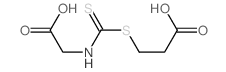 Propanoic acid,3-[[[(carboxymethyl)amino]thioxomethyl]thio]- Structure