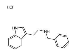 N-benzyl-1H-indole-3-ethylamine monohydrochloride结构式