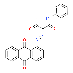 2-[(9,10-dihydro-9,10-dioxo-1-anthryl)azo]-3-oxo-N-phenylbutyramide structure