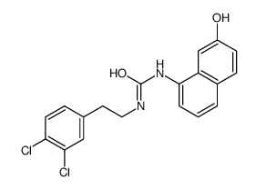 1-[2-(3,4-dichlorophenyl)ethyl]-3-(7-hydroxynaphthalen-1-yl)urea Structure