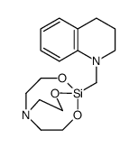 1-(3,4-dihydro-2H-quinolin-1-ylmethyl)-2,8,9-trioxa-5-aza-1-sila-bicyclo[3.3.3]undecane结构式