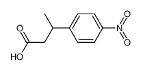 3(R)-(4-nitrophenyl)butanoic acid Structure