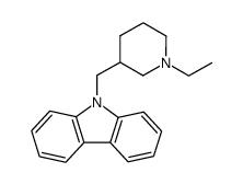 9-(1-Ethyl-3-piperidylmethyl)-9H-carbazole结构式