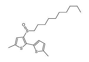 3-decylsulfinyl-5-methyl-2-(5-methylthiophen-2-yl)thiophene结构式