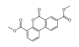 dimethyl 6-oxo-6H-dibenzo[b,d]pyran-4,8-dicarboxylate结构式