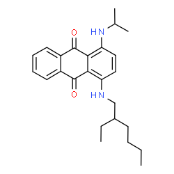 1-[(2-Ethylhexyl)amino]-4-[(1-methylethyl)amino]-9,10-anthracenedione Structure