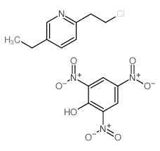 2-(2-chloroethyl)-5-ethyl-pyridine; 2,4,6-trinitrophenol Structure