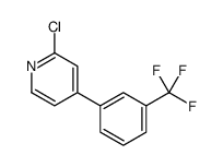 2-CHLORO-4-(3-TRIFLUOROMETHYLPHENYL)PYRIDINE structure