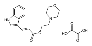 2-morpholin-4-ylethyl (E)-3-(1H-indol-3-yl)prop-2-enoate,oxalic acid Structure