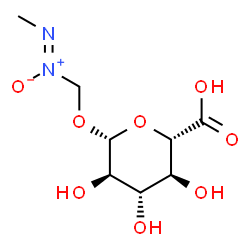 methylazoxymethyl-beta-D-glucosiduronic acid结构式