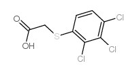 [(2,3,4-trichlorophenyl)thio]acetic acid structure