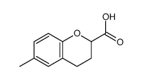 6-methyl-3,4-dihydro-2H-chromene-2-carboxylic acid Structure