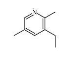 3-ethyl-2,5-dimethylpyridine结构式