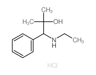 1-ethylamino-2-methyl-1-phenyl-propan-2-ol structure