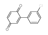 2-(3-chlorophenyl)cyclohexa-2,5-diene-1,4-dione Structure