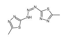 5-methyl-N-[(5-methyl-1,3,4-thiadiazol-2-yl)diazenyl]-1,3,4-thiadiazol-2-amine结构式