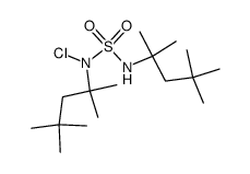 N-chloro-N,N'-bis(1,1,3,3-tetramethylbutyl)sulfamide结构式