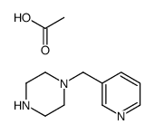 acetic acid,1-(pyridin-3-ylmethyl)piperazine Structure