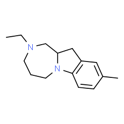 1H-[1,4]Diazepino[1,2-a]indole,2-ethyl-2,3,4,5,11,11a-hexahydro-9-methyl-(9CI)结构式