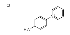 1-(4-氨基苯基)吡啶-1-鎓氯化物结构式