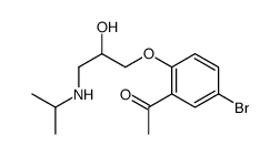 1-[5-bromo-2-[2-hydroxy-3-(propan-2-ylamino)propoxy]phenyl]ethanone Structure