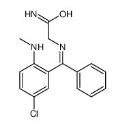 2-[[[5-chloro-2-(methylamino)phenyl]-phenylmethylidene]amino]acetamide Structure