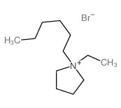 1-ethyl-1-hexyl-2,3,4,5-tetrahydropyrrole Structure