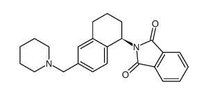 2-(6-piperidin-1-ylmethyl-1,2,3,4-tetrahydronaphthalene-1(R)-yl)-isoindole-1.3-dione Structure