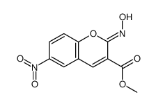 methyl 6-nitro-2-hydroxyimino-2H-chromene-3-carboxylate Structure