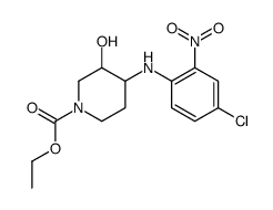 ethyl cis-4-[(4-chloro-2-nitrophenyl)amino]-3-hydroxypiperidine-1-carboxylate structure