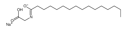 sodium,2-(hexadecanoylamino)acetate Structure