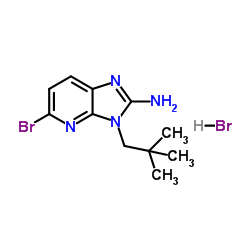 5-bromo-3-neopentyl-3H-imidazo[4,5-b]pyridin-2-amine hydrobromide Structure