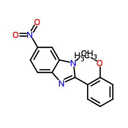 2-(2-Methoxyphenyl)-1-methyl-6-nitro-1H-benzimidazole Structure