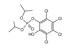 Phosphorsaeure-diisopropyl-(2-hydroxy-3,4,5,6-tetrachlorphenyl)ester结构式