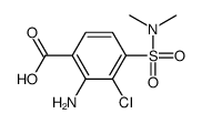 2-amino-3-chloro-4-(dimethylsulfamoyl)benzoic acid结构式